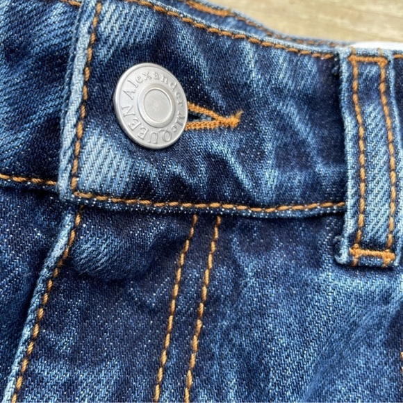 Nwt Alexander McQueen crop length boyfriend high rise size 25 - Picture 5 of 13